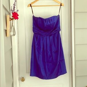 Guilia Blue Satin Cocktail Dress Size 8